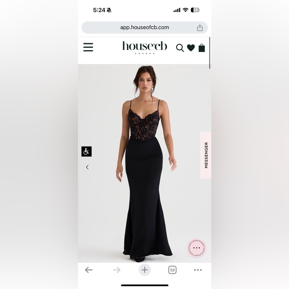 House of cb cara cocktail maxi dress